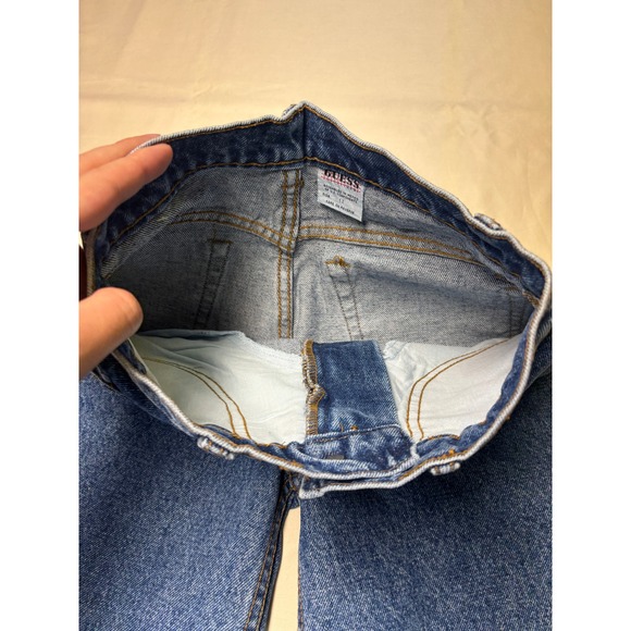 NWOT Vintage 90/80s Guess Jeans 12 Medium Wash Straight Leg Denim USA 24x28 - Picture 4 of 14